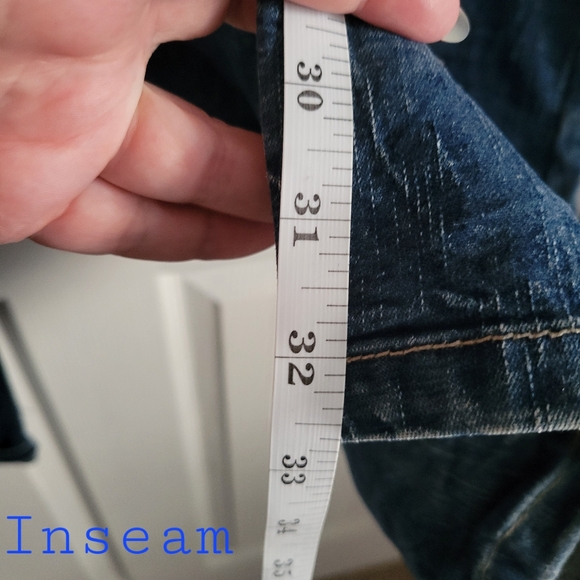 Vintage Wrinkle Effect Boot Cut Jeans - Picture 5 of 12